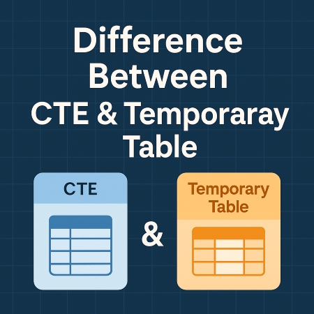 difference between cte and temporary tables